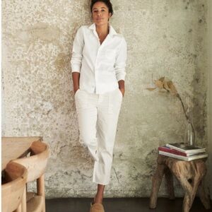 New with packaging Frank & Eileen Blackstone utility pant size 4 chalk